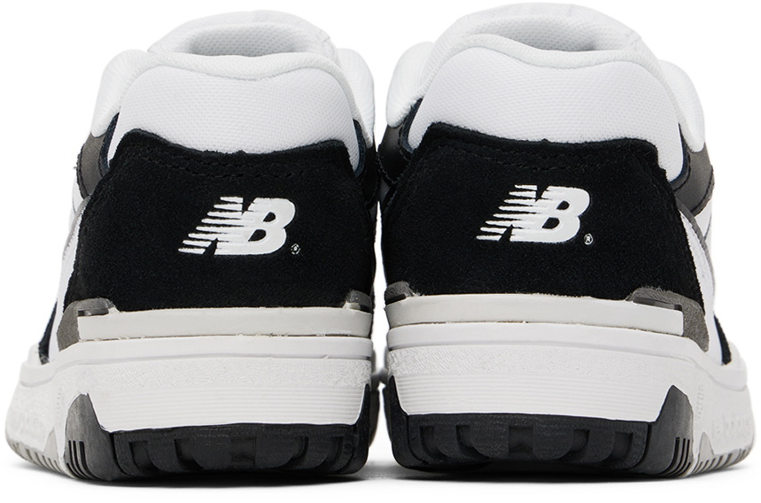 New Balance Kids White & Black 550 Sneakers