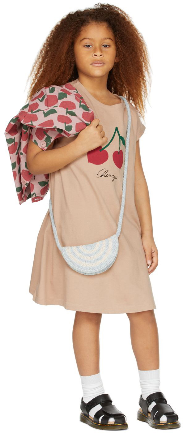 Jellymallow Kids Beige Cherry Dress