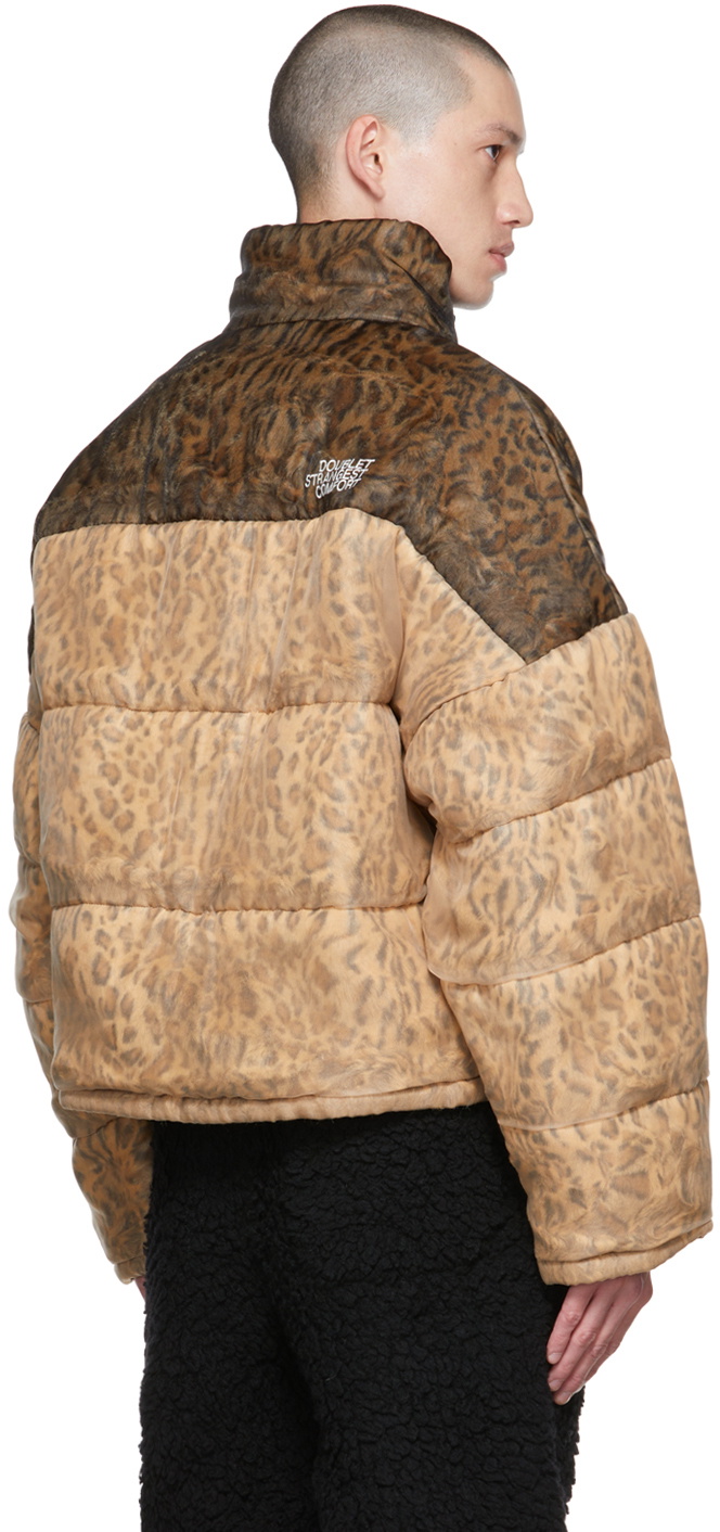 Doublet Beige & Brown Organdie Wrapped Jacket Doublet