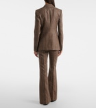 Gabriela Hearst Rhein checked wool and cashmere flared pants