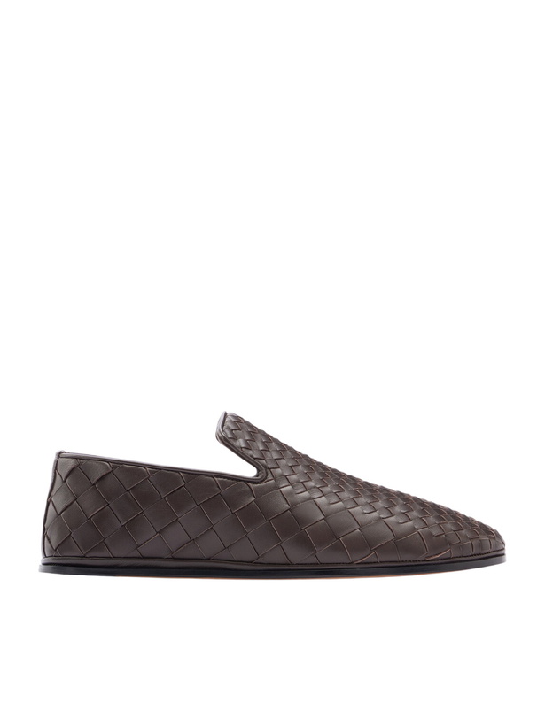 Photo: Bottega Veneta - Sunday Intrecciato Leather Slippers - Brown