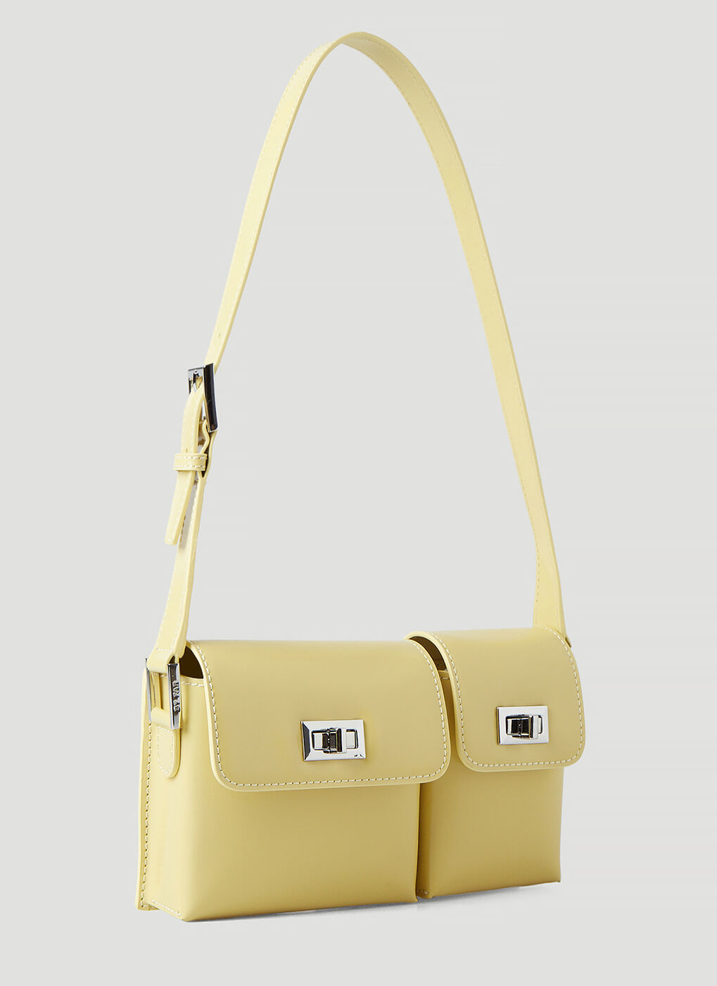 Baby Billy Mini Baguette Shoulder Bag in Yellow By Far