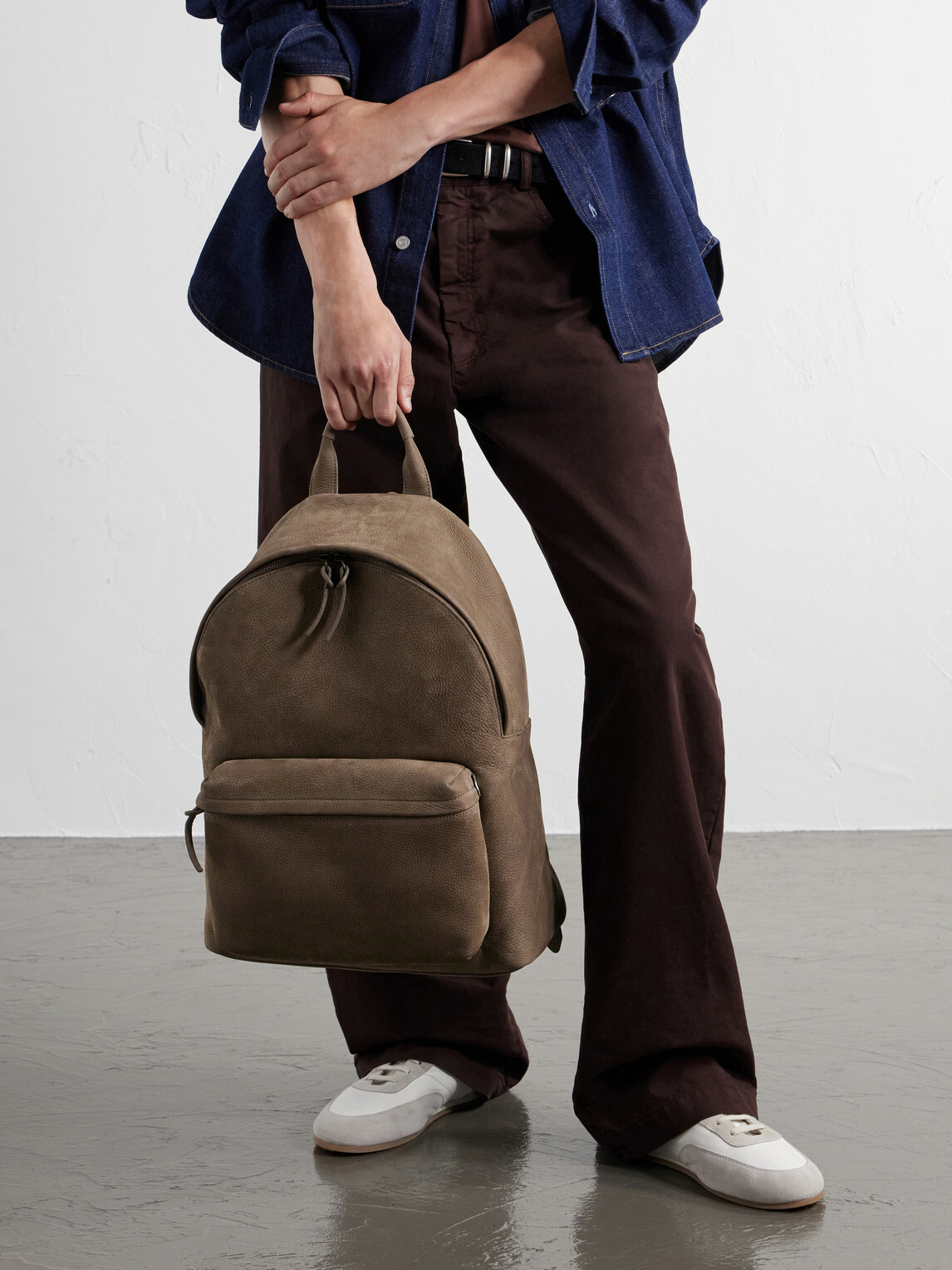 Officine Creative - Nubuck Backpack - Brown