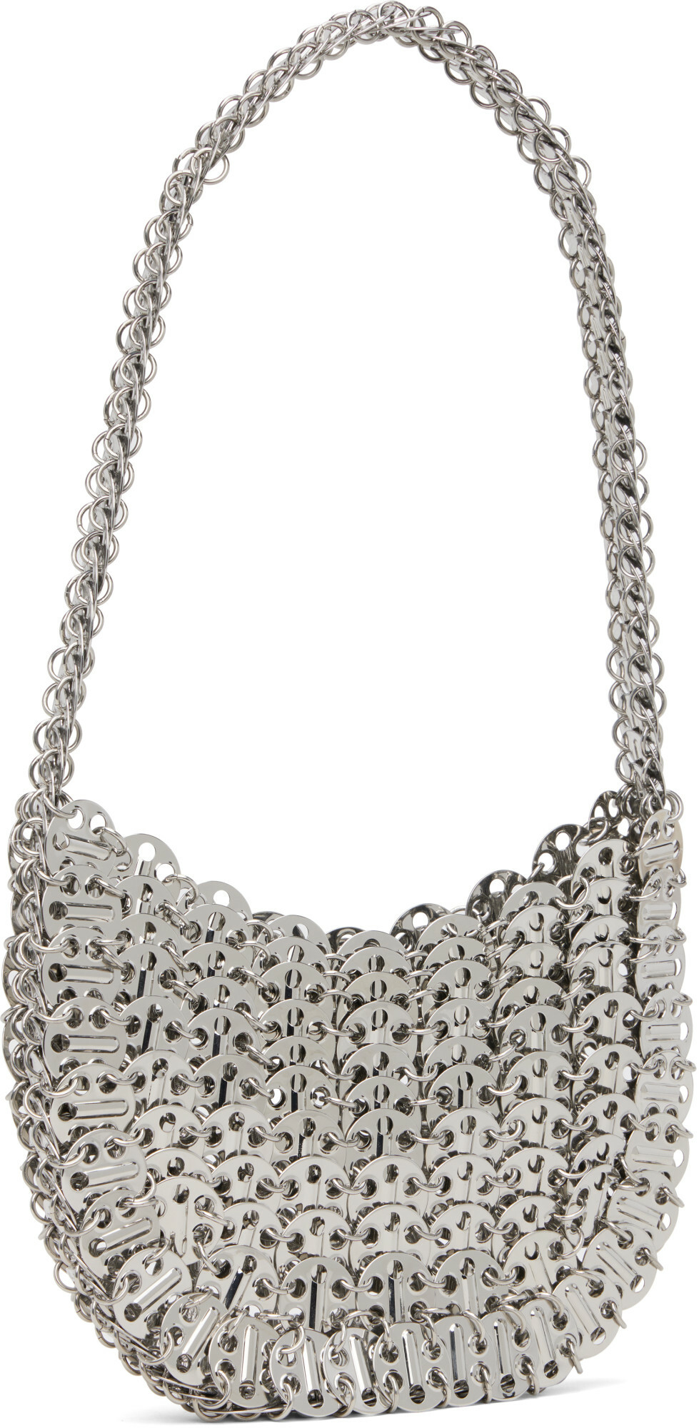 Rabanne Silver Iconic 1969 Moon Bag