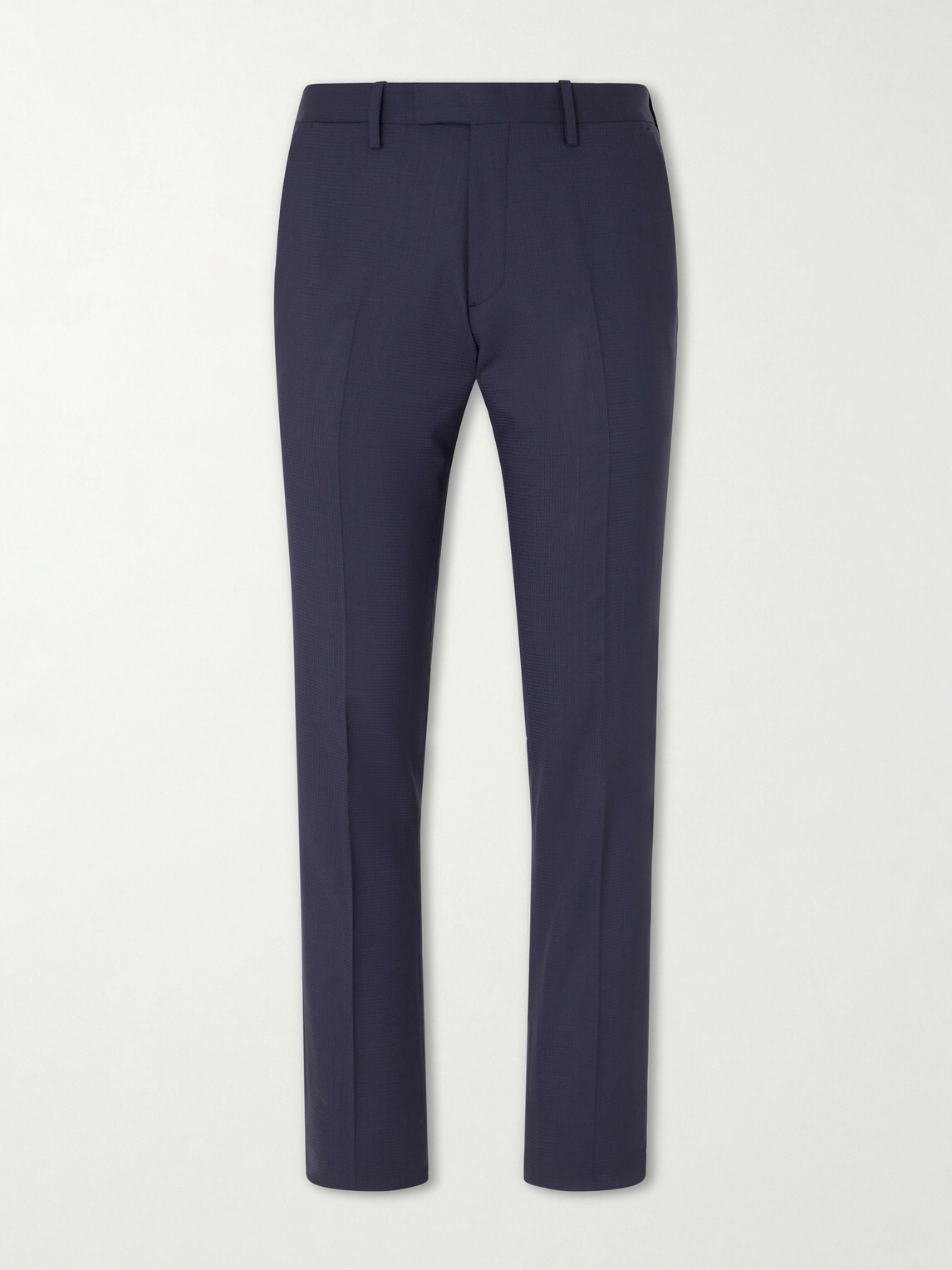 Mr P. - Straight-Leg Houndstooth Wool Suit Trousers - Blue