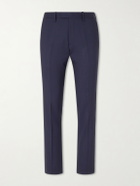 Mr P. - Straight-Leg Houndstooth Wool Suit Trousers - Blue