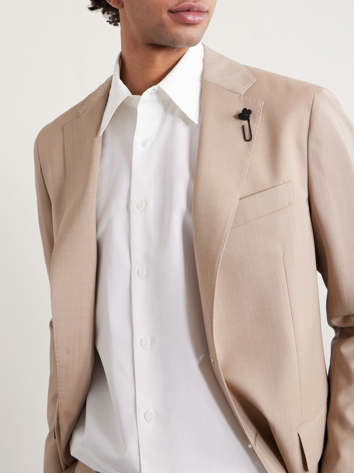 Lardini - Naven Cotton and Silk-Blend Shirt - White