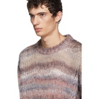 Acne Studios Multicolor Striped Open Weave Sweater