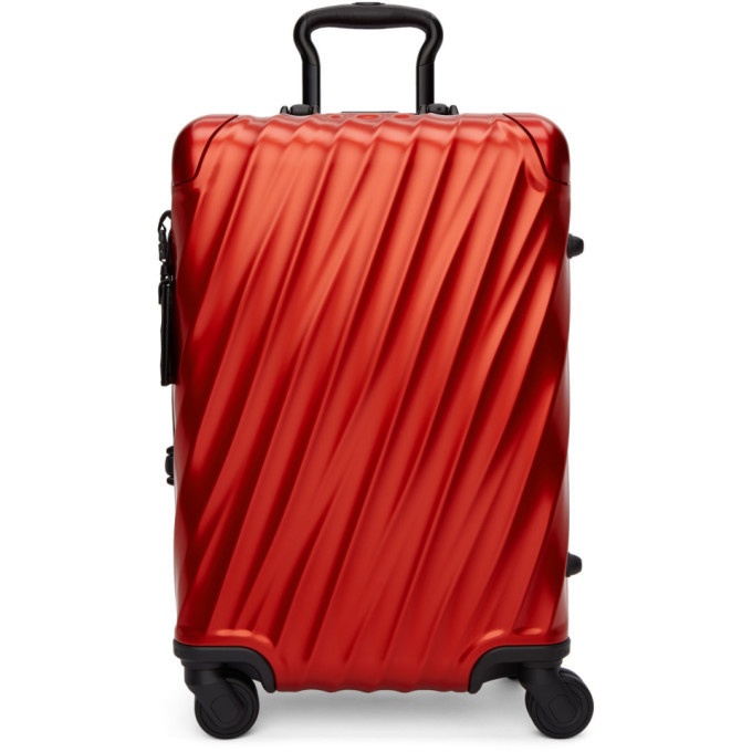 Photo: Tumi Red Aluminium International Carry-On Suitcase