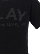 Comme Des Garçons Play Tonal Logo Print T Shirt