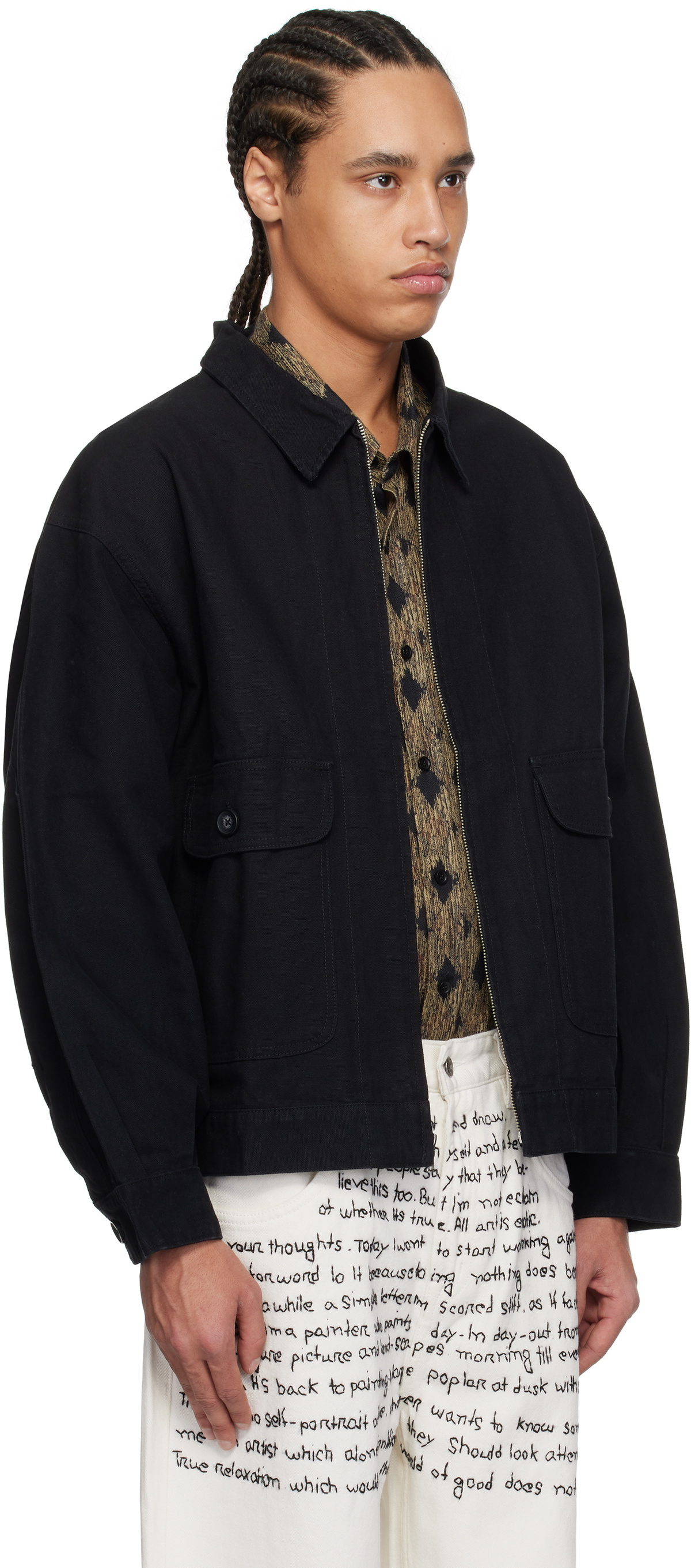 Glass Cypress Black Canvas Jacket