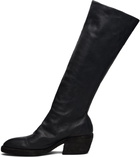 Guidi Black Soft Horse Black Side Zip Hi Boots
