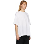Fumito Ganryu White Watteau Pleat T-Shirt