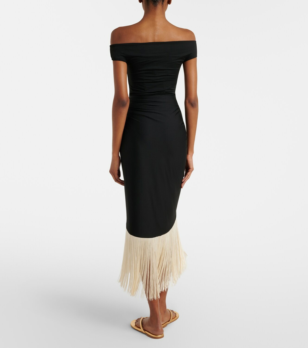 Taller Marmo Romy fringed swimsuit and beach cover-up set