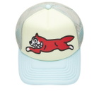 ICECREAM Men's Running Dog Trucker Cap in Ecru 