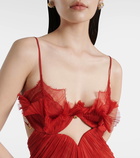 Maria Lucia Hohan Ariadne ruffled open-back gown