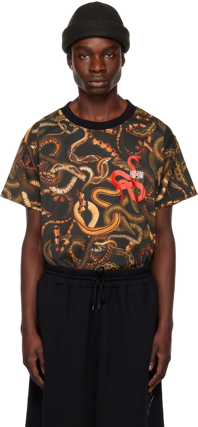 Photo: LU'U DAN Black Snake Oversized Concert T-Shirt
