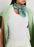 Mulberry Printed Silk Twill Scarf - Blue - One Size