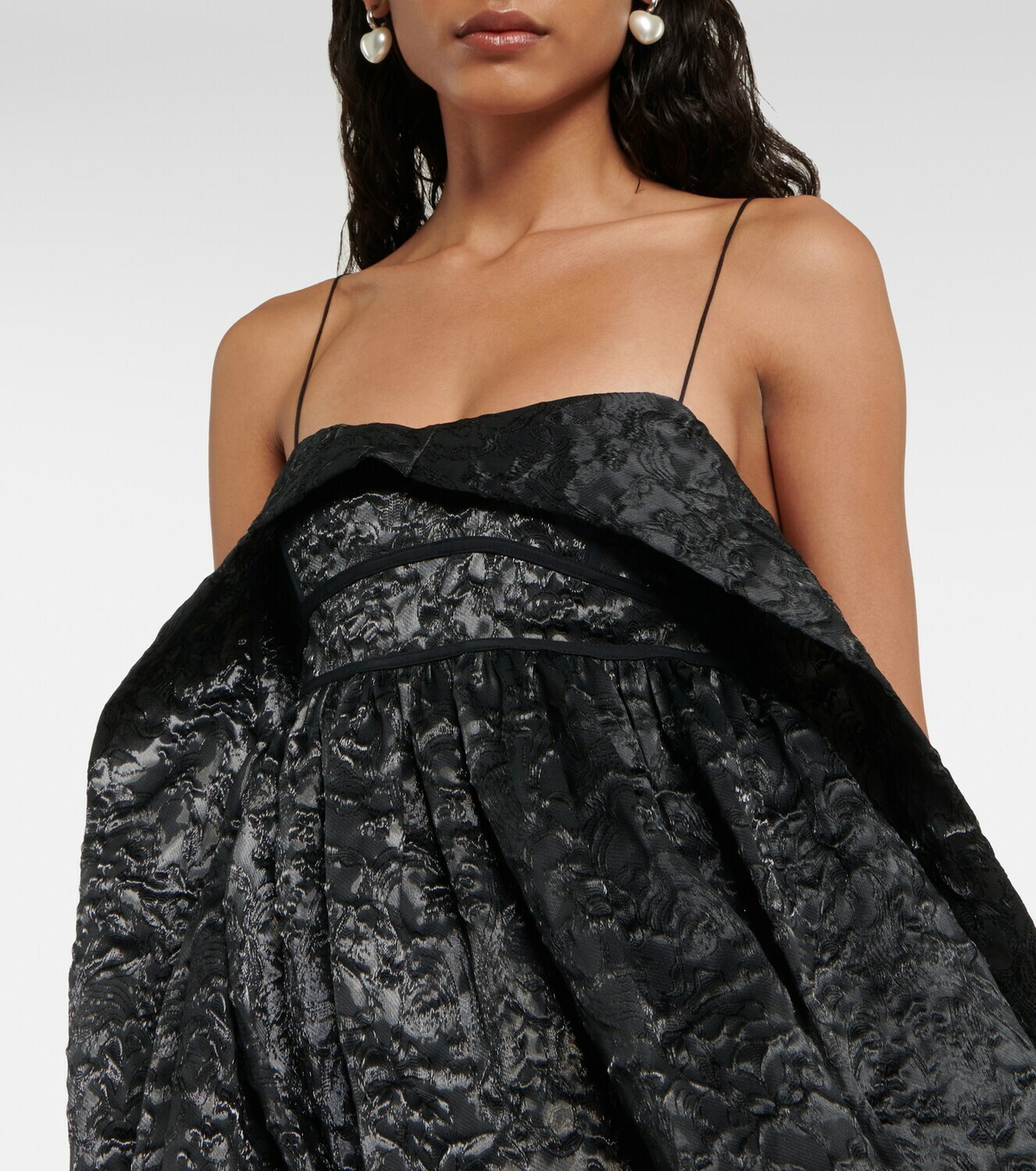 Cecilie Bahnsen Susa matelassé maxi dress