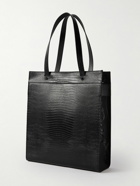 Christian Louboutin - Studded Croc-Effect Leather Tote Bag