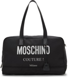 Moschino Black Canvas Couture! Boston Duffle Bag