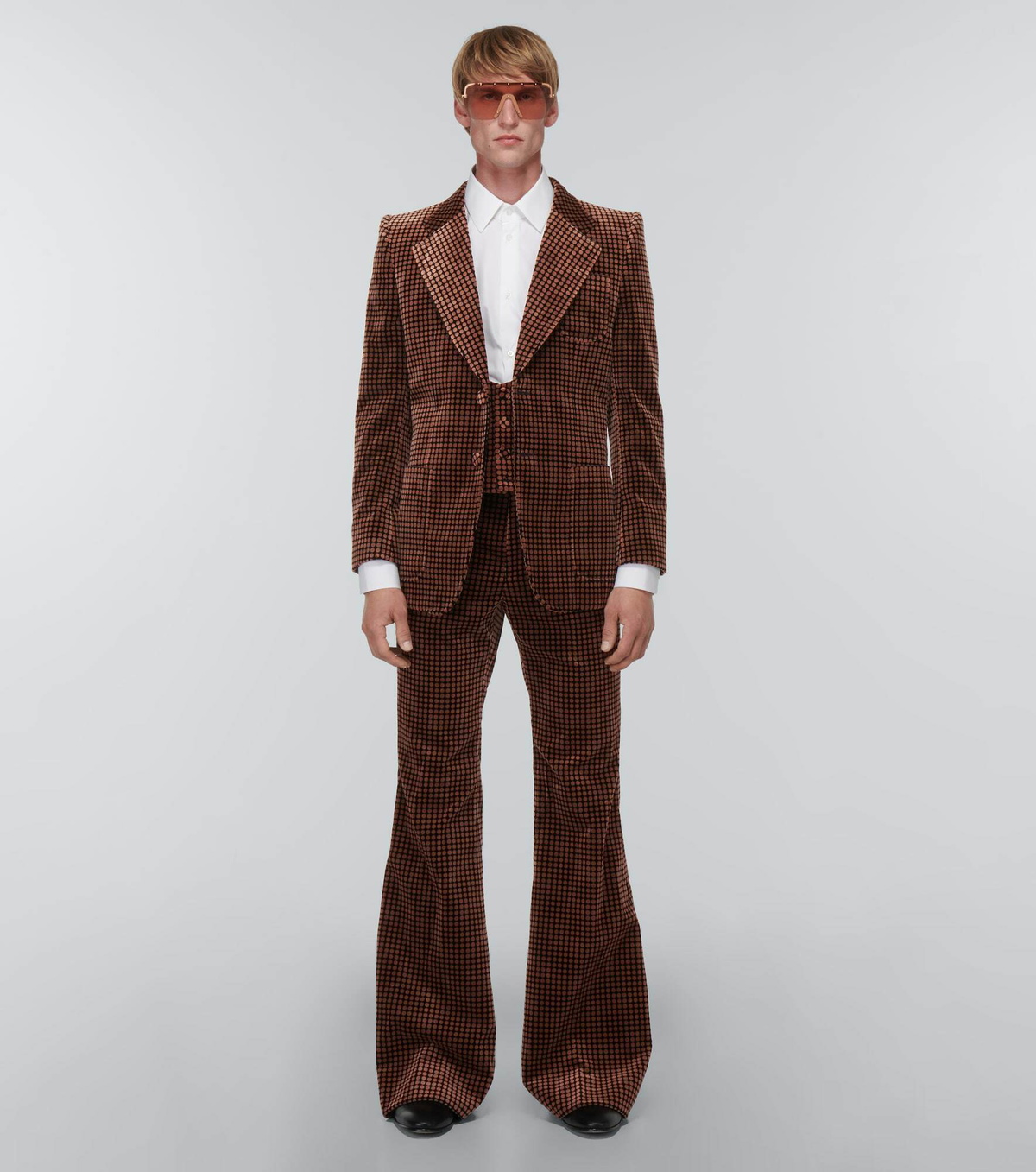 Gucci - Polka-dot velvet vest