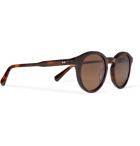 Sun Buddies - Zinedine Round-Frame Acetate Sunglasses - Brown