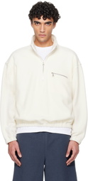 Rier White Fleece Sweater