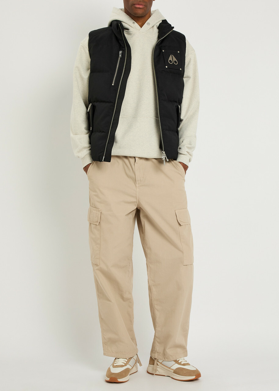 Moose Knuckles Westmount Padded Cotton-blend Gilet Black