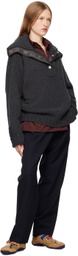 Wales Bonner Gray Ballad Knit Sweater