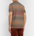 Missoni - Striped Knitted Cotton Polo Shirt - Multi