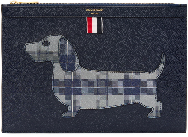 Photo: Thom Browne Navy Small Hector Document Holder