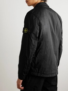 Stone Island - Logo-Appliquéd Padded Crinkle Reps Nylon Shirt Jacket - Black