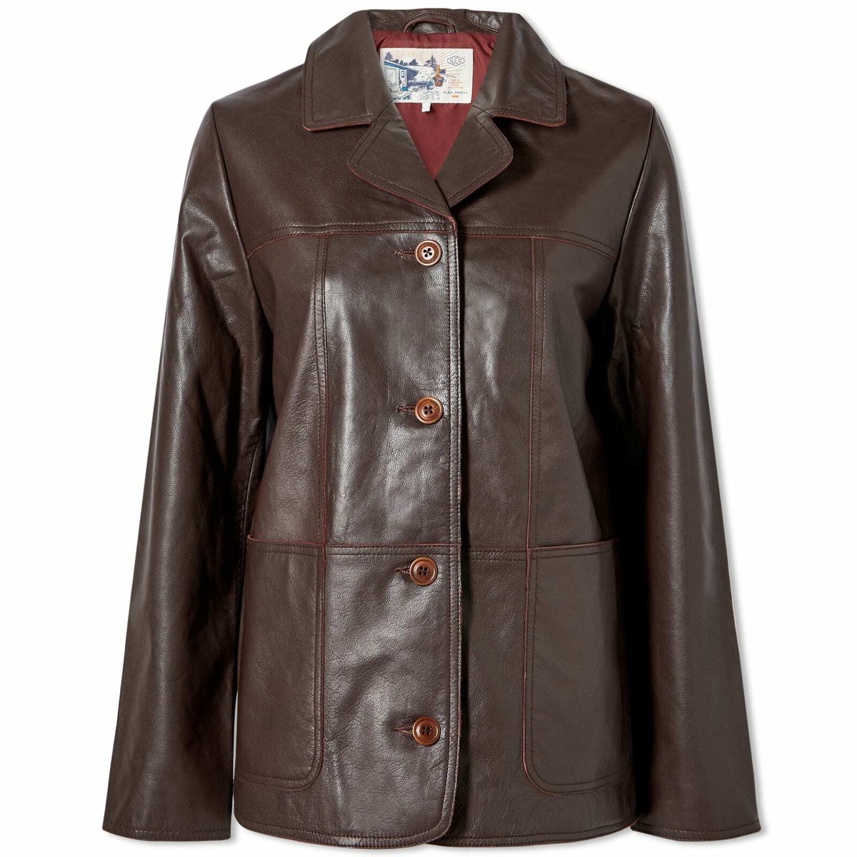 Nudie Jeans Co Women's Nudie Jeans Saga Leather Blazer in Nudie Jeans Co Women's Nudie Jeans Saga Leather Blazer in