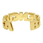 Balenciaga Gold Typo Bracelet
