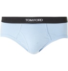 TOM FORD - Stretch-Cotton Jersey Briefs - Blue