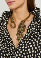 Chloe The Chloé Feather Peacock Necklace - Gold - One Size