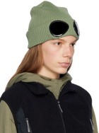 C.P. Company Green Goggle Beanie