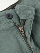 Incotex - Straight-Leg Textured Cotton-Blend Cargo Shorts - Green