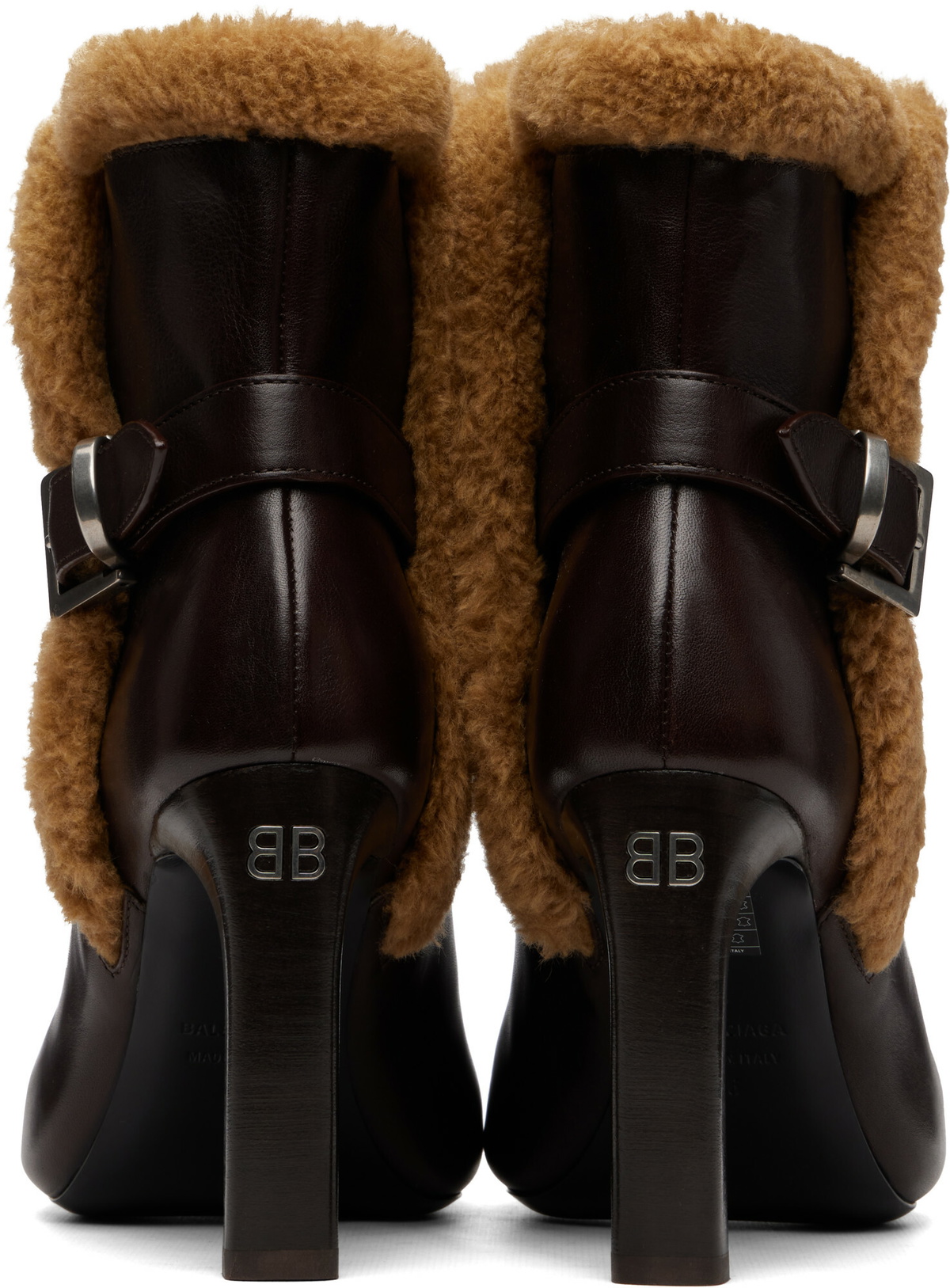 Balenciaga Brown Fargo Boots