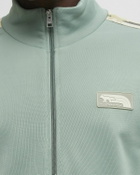 Maison Kitsune FLASH FOX ZIPPED BLOUSON Green Mens Track Jacket