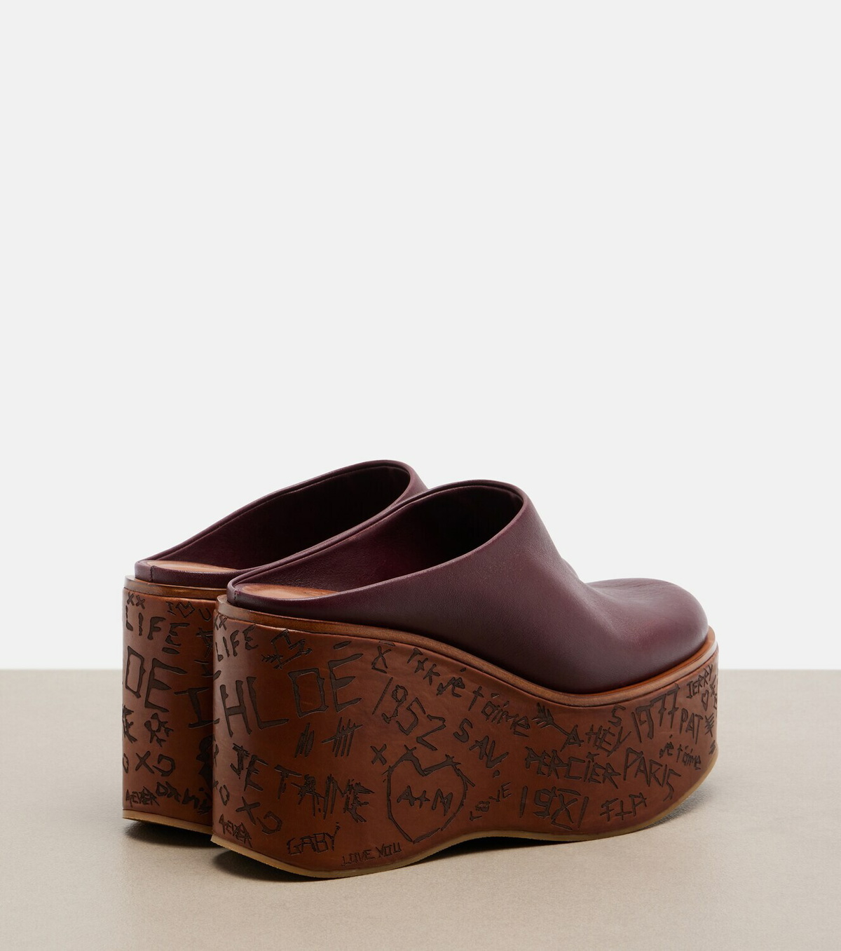 Chloé Maxime leather wedges