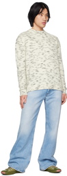 Acne Studios White Crewneck Sweater