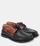 Loewe Campo leather boat shoes