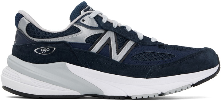 Photo: New Balance Navy Made in USA 990v6 Sneakers