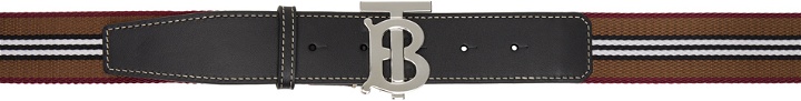 Photo: Burberry Brown Icon Stripe Belt