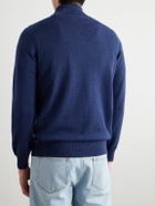 Brunello Cucinelli - Cashmere Half-Zip Sweater - Blue