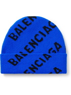 Balenciaga - Logo-Intarsia Wool-Blend Beanie