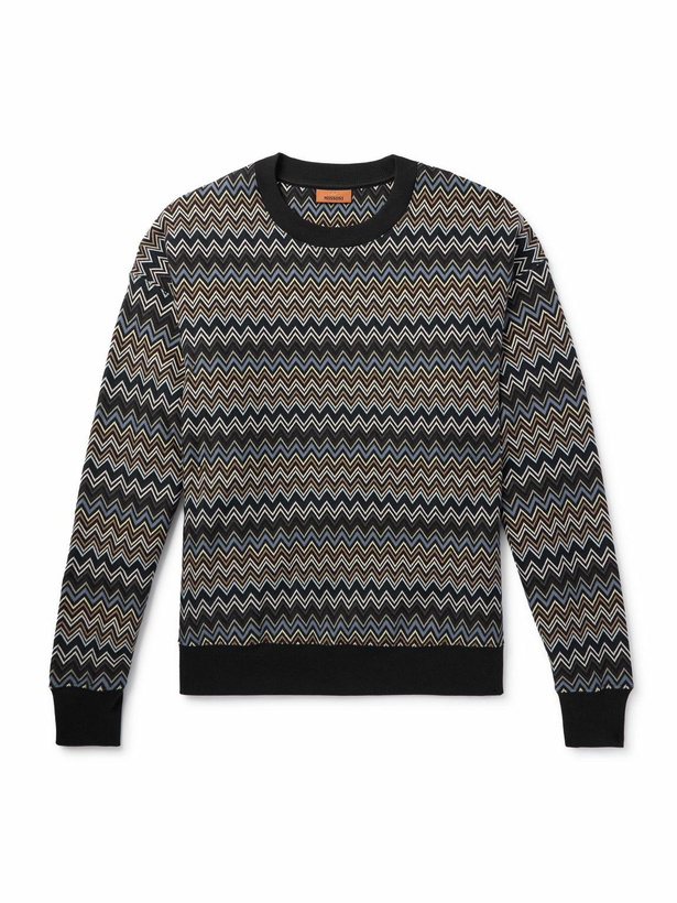 Photo: Missoni - Striped Cotton-Jersey Sweatshirt - Multi