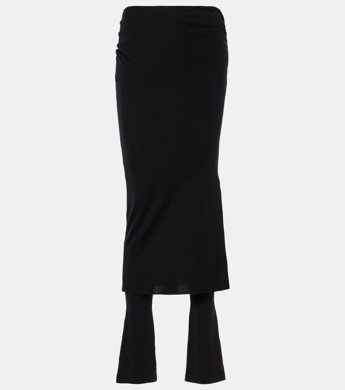 Alaïa Ruched wool-blend skirt pants